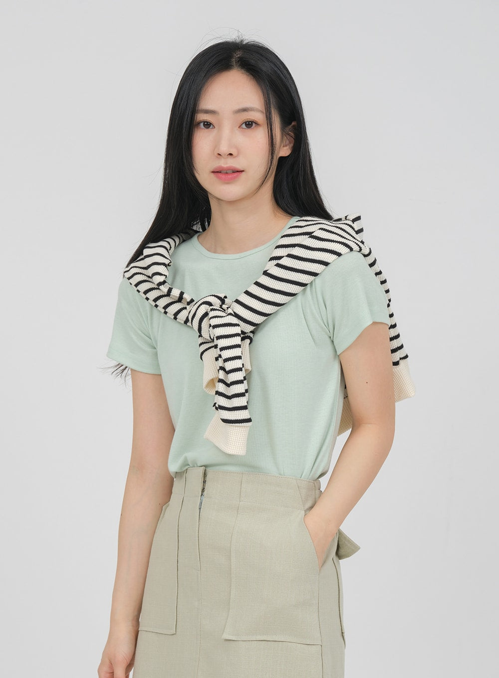 Desaturated Spandex T-shirt OA19