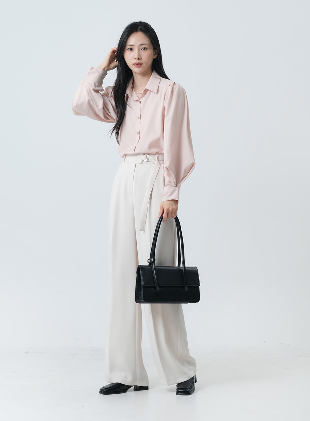 Puff Sleeve Pintuck Blouse OY19