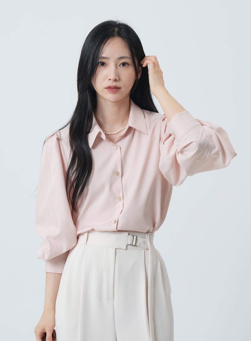 Puff Sleeve Pintuck Blouse OY19