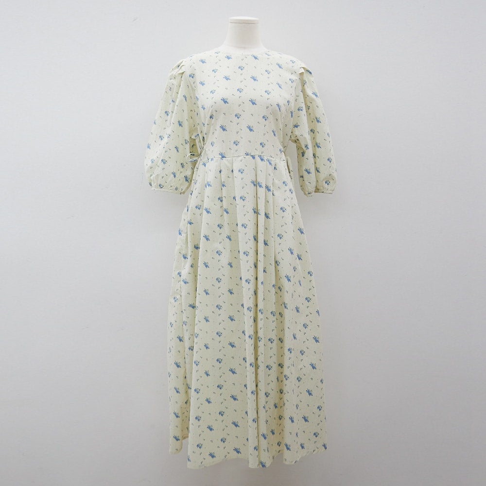 Plus Romantic Flower Print Ribbon Tie Maxi Dress IY24