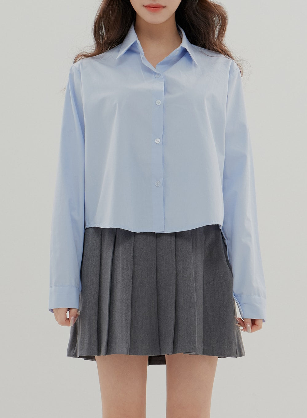 Cropped Long Sleeve Shirt B0802