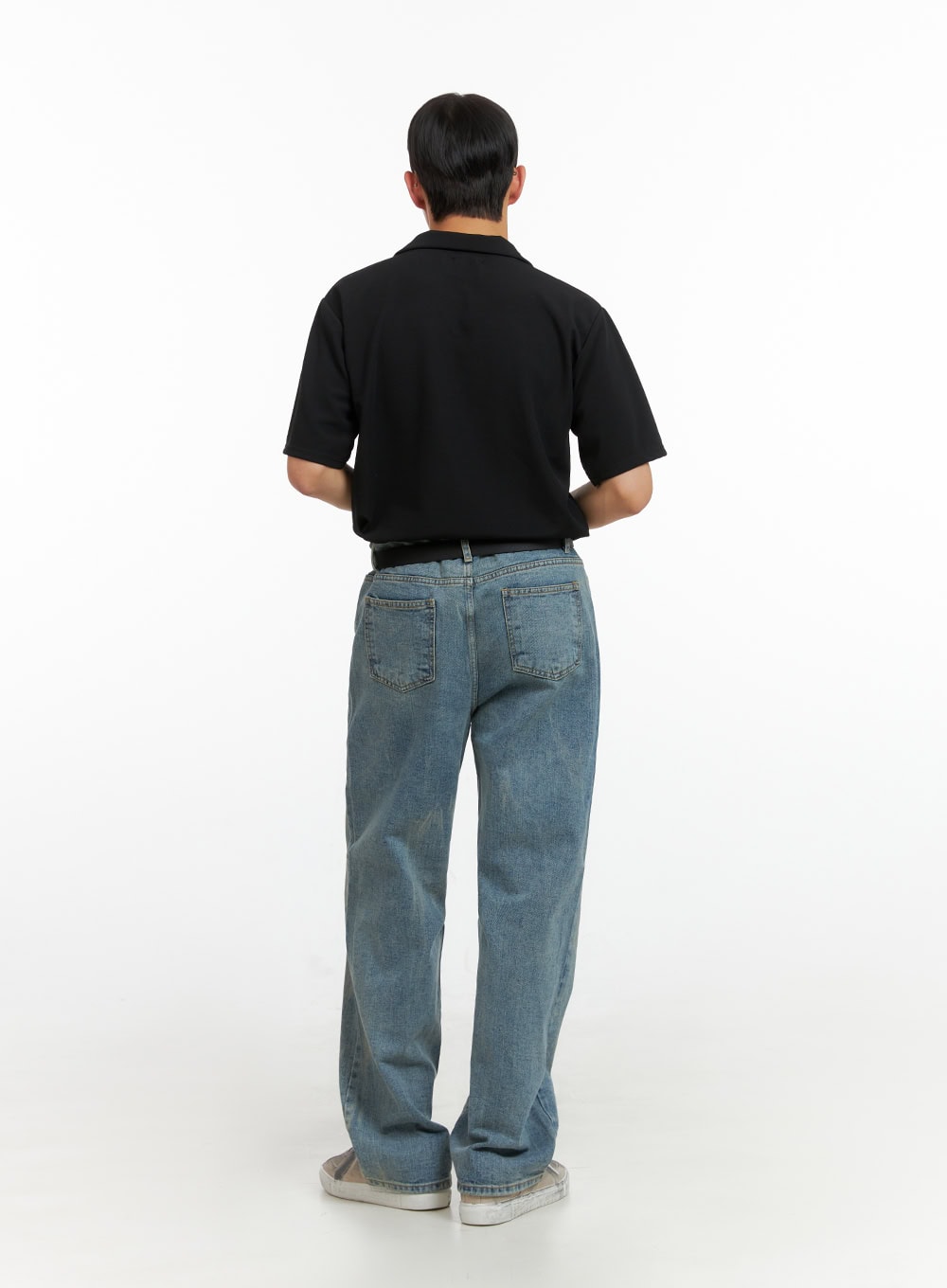 Men's Polyester Collar T-Shirt IU412