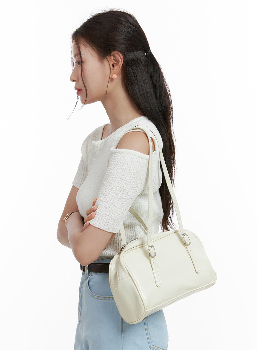 Square-shaped Shoulder Bag CA04