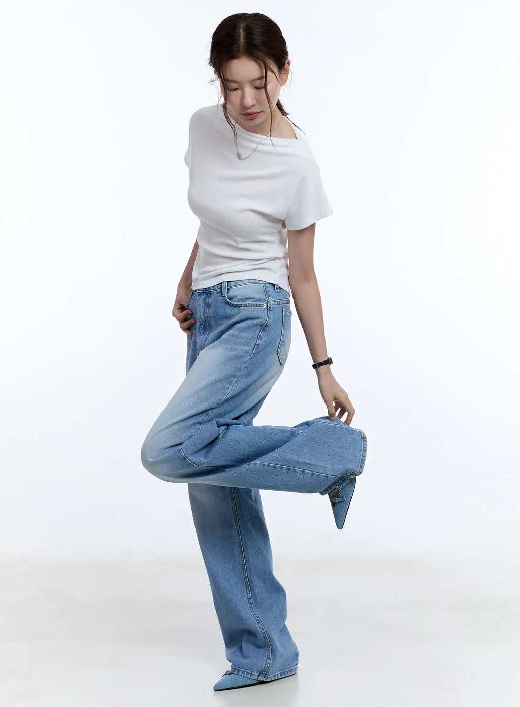 Cozy Boat-Neck Short Sleeve Tee CU513