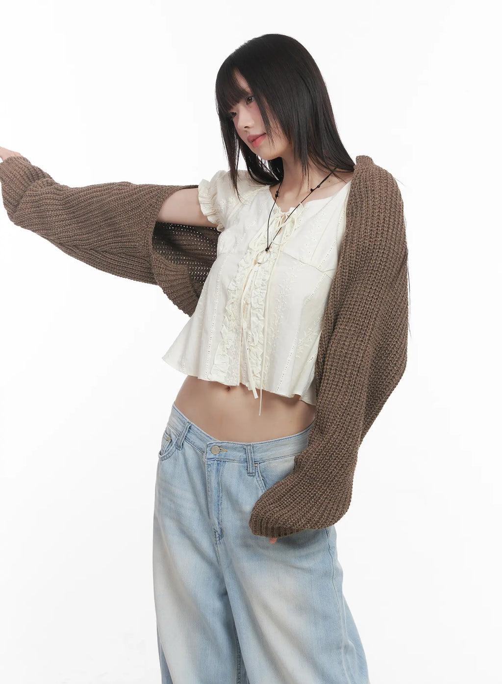 Knit Bolero Shrug C2001