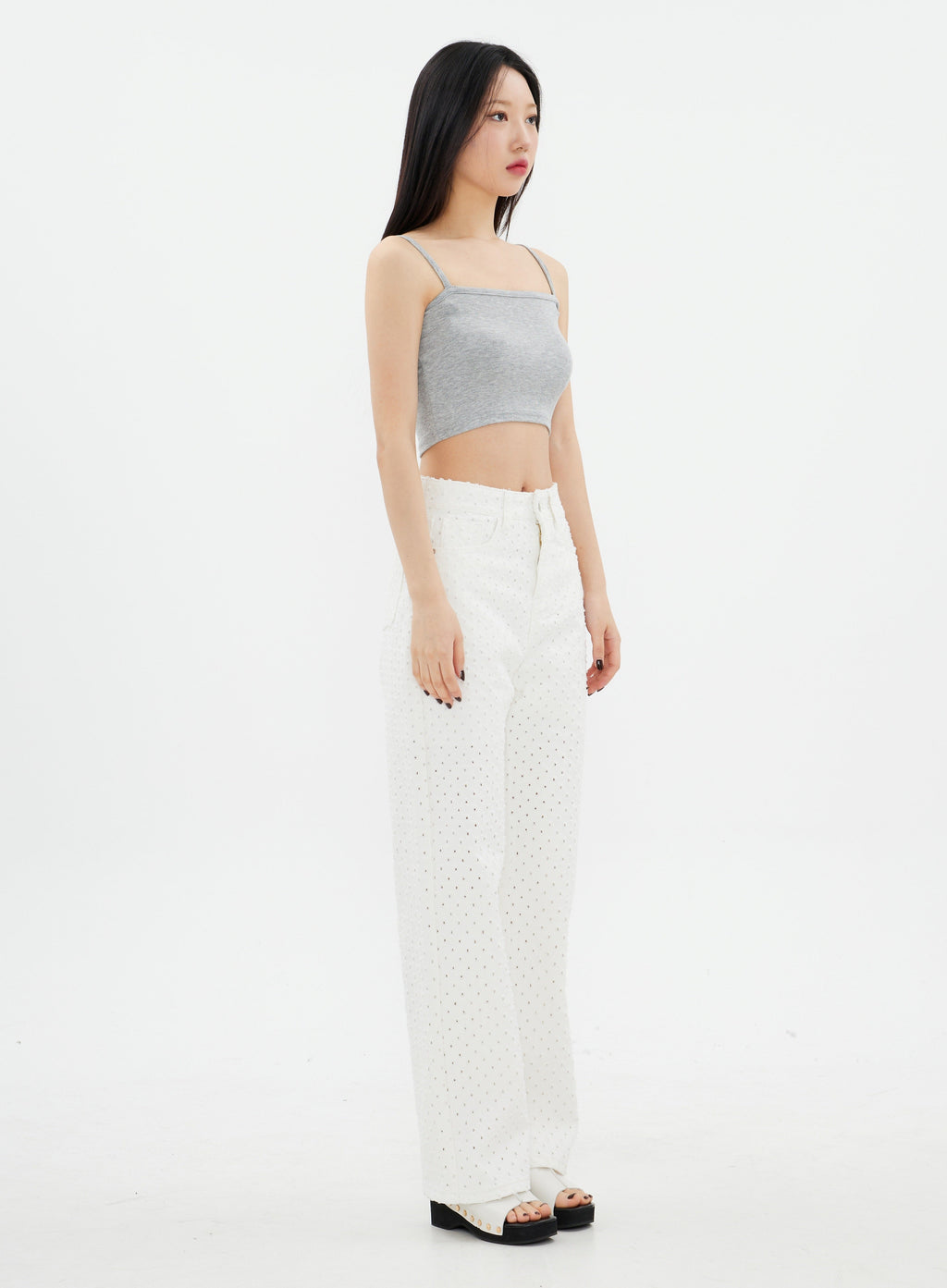 Lewkin Basic Square Neck Sleeveless Top K2302