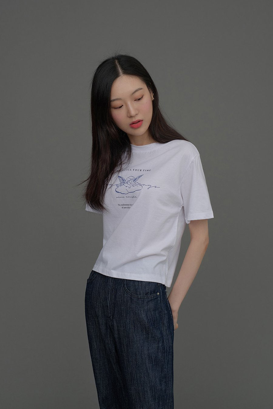 Indigo Wide Leg Jeans CCA15