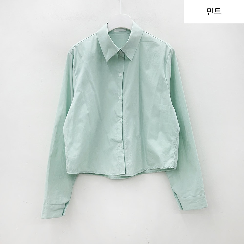 Cropped Long Sleeve Shirt B0802