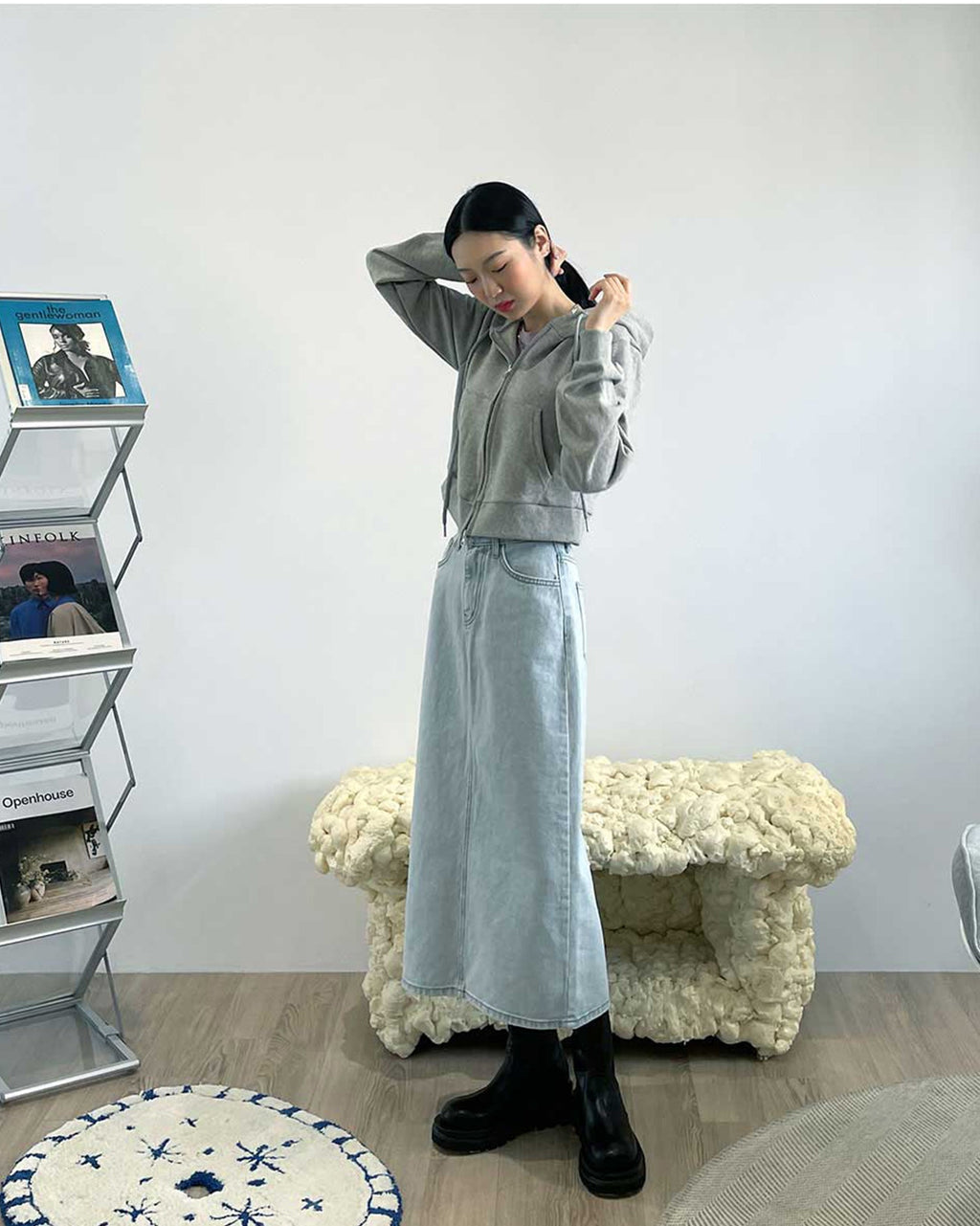 Elastic Gusset Ankle Zipper Boots CJ305