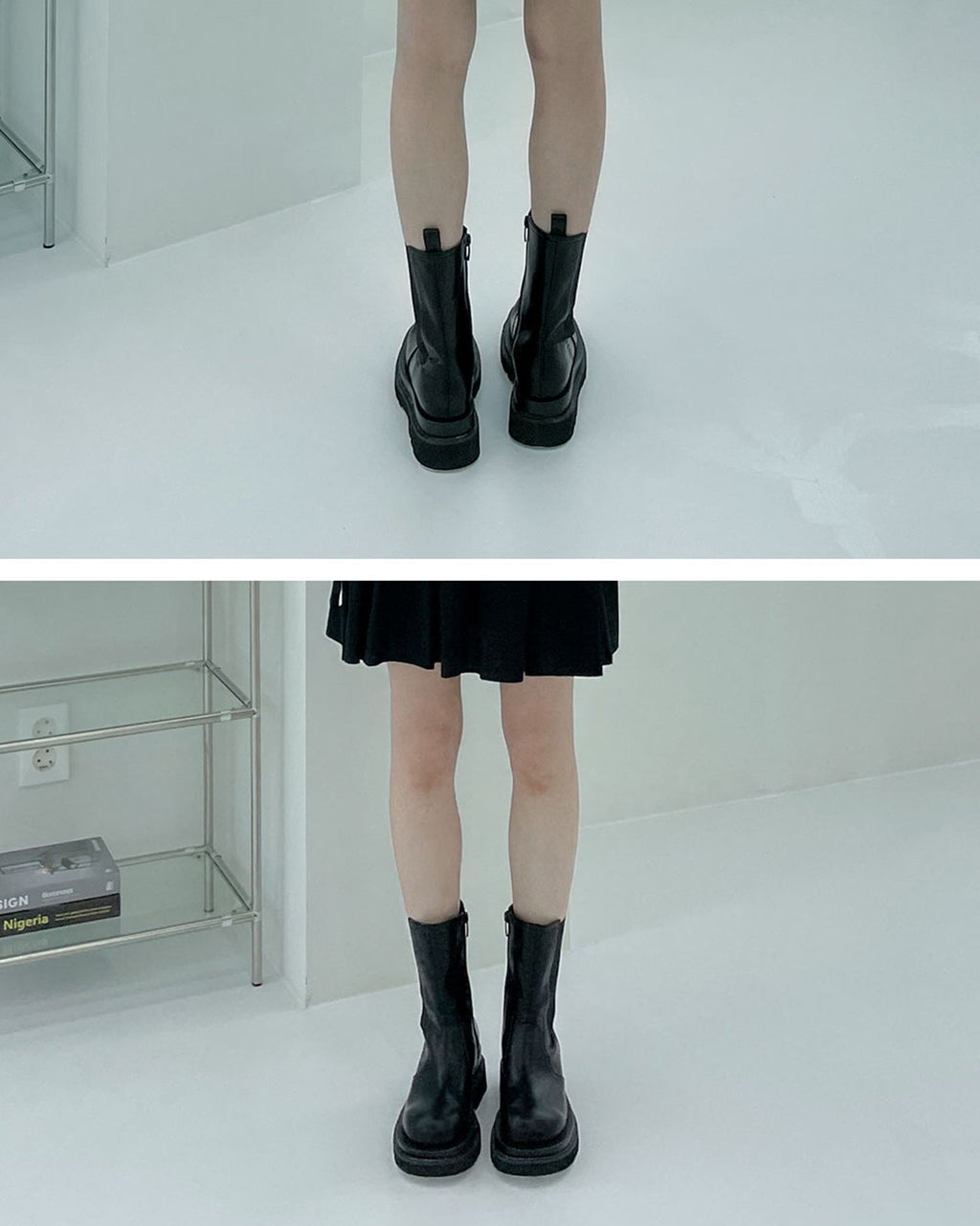 Elastic Gusset Ankle Zipper Boots CJ305