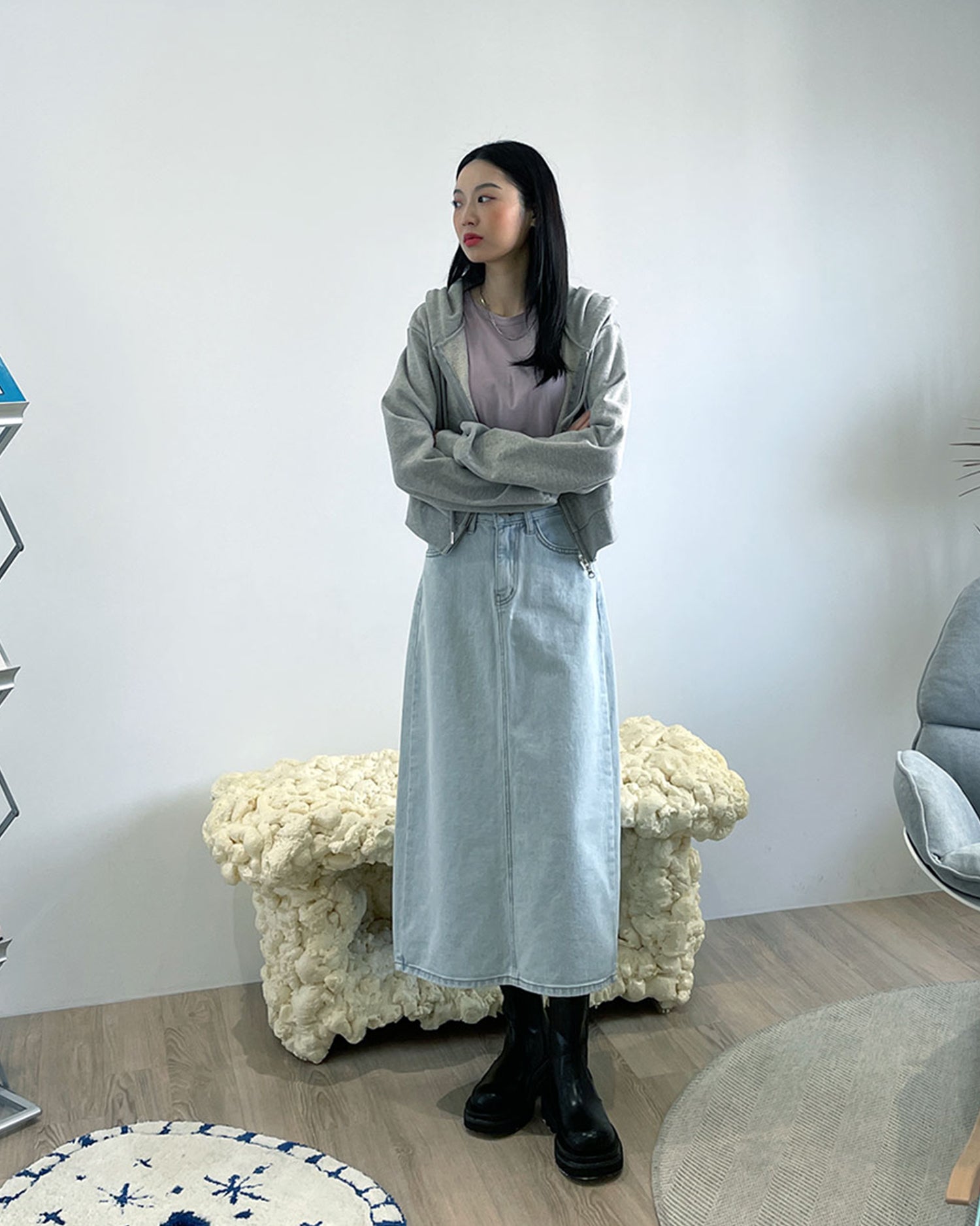 Elastic Gusset Ankle Zipper Boots CJ305