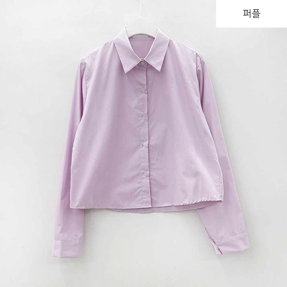 Cropped Long Sleeve Shirt B0802