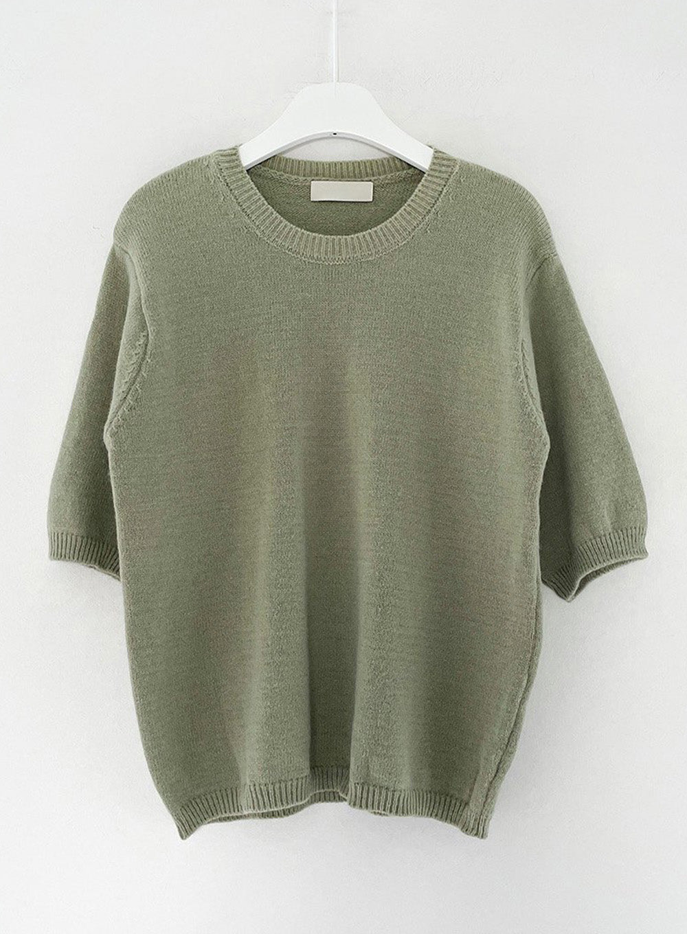Round Neck Half Sleeve Knit