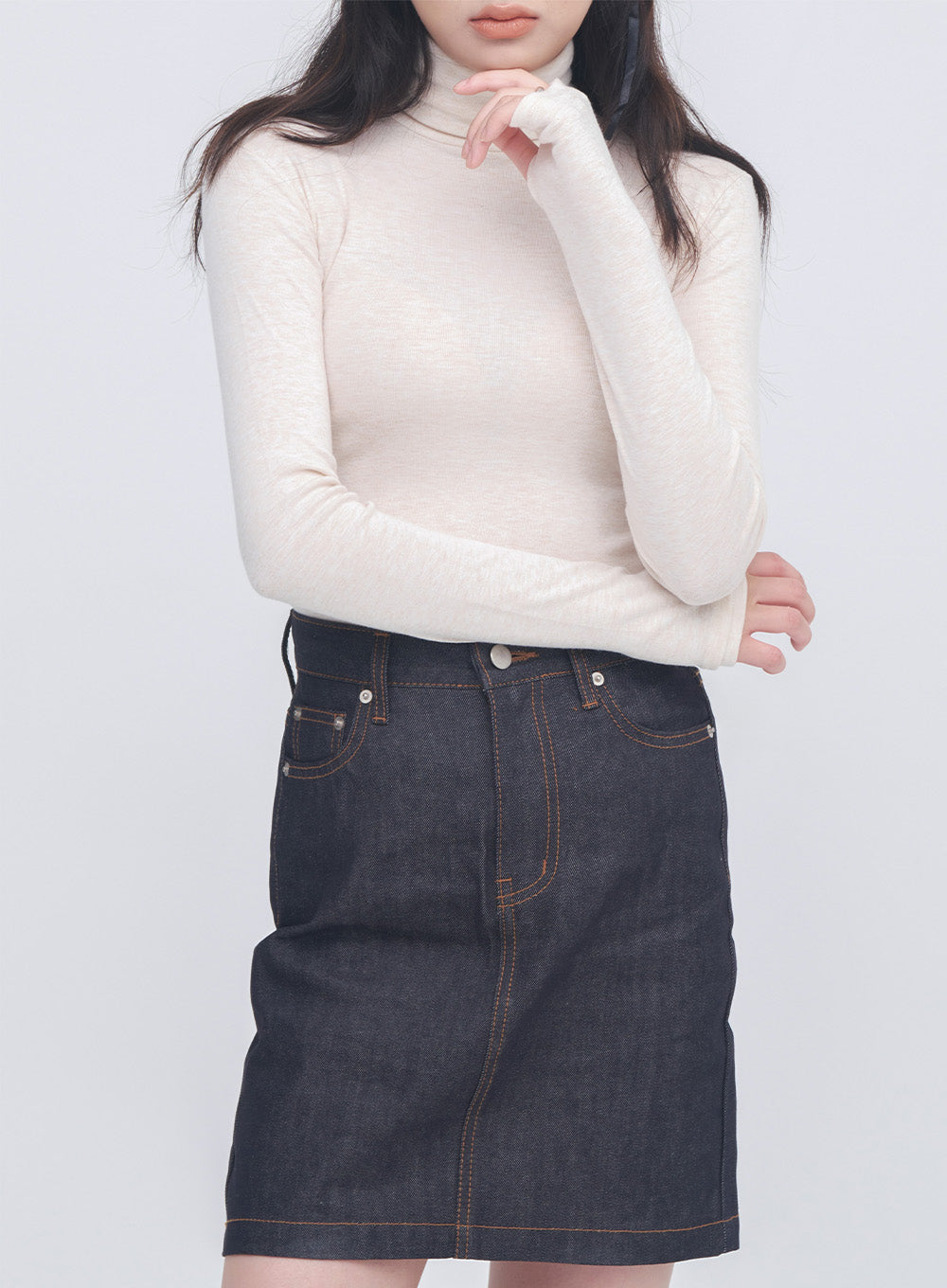 Winter Turtleneck Tee With Thumb Holes