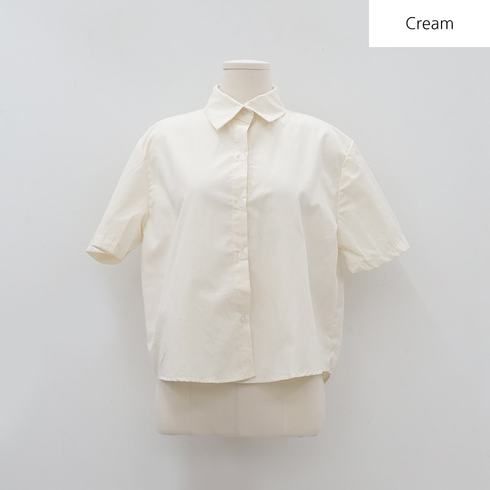Daily Cropped Button Down Shirt BA13