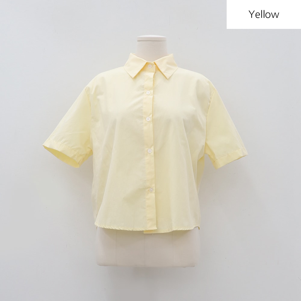 Daily Cropped Button Down Shirt BA13