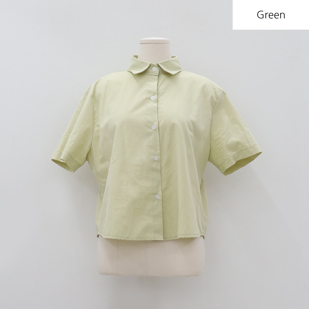 Daily Cropped Button Down Shirt BA13