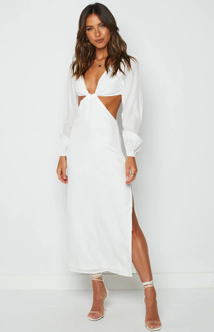 Mars Midi Dress White