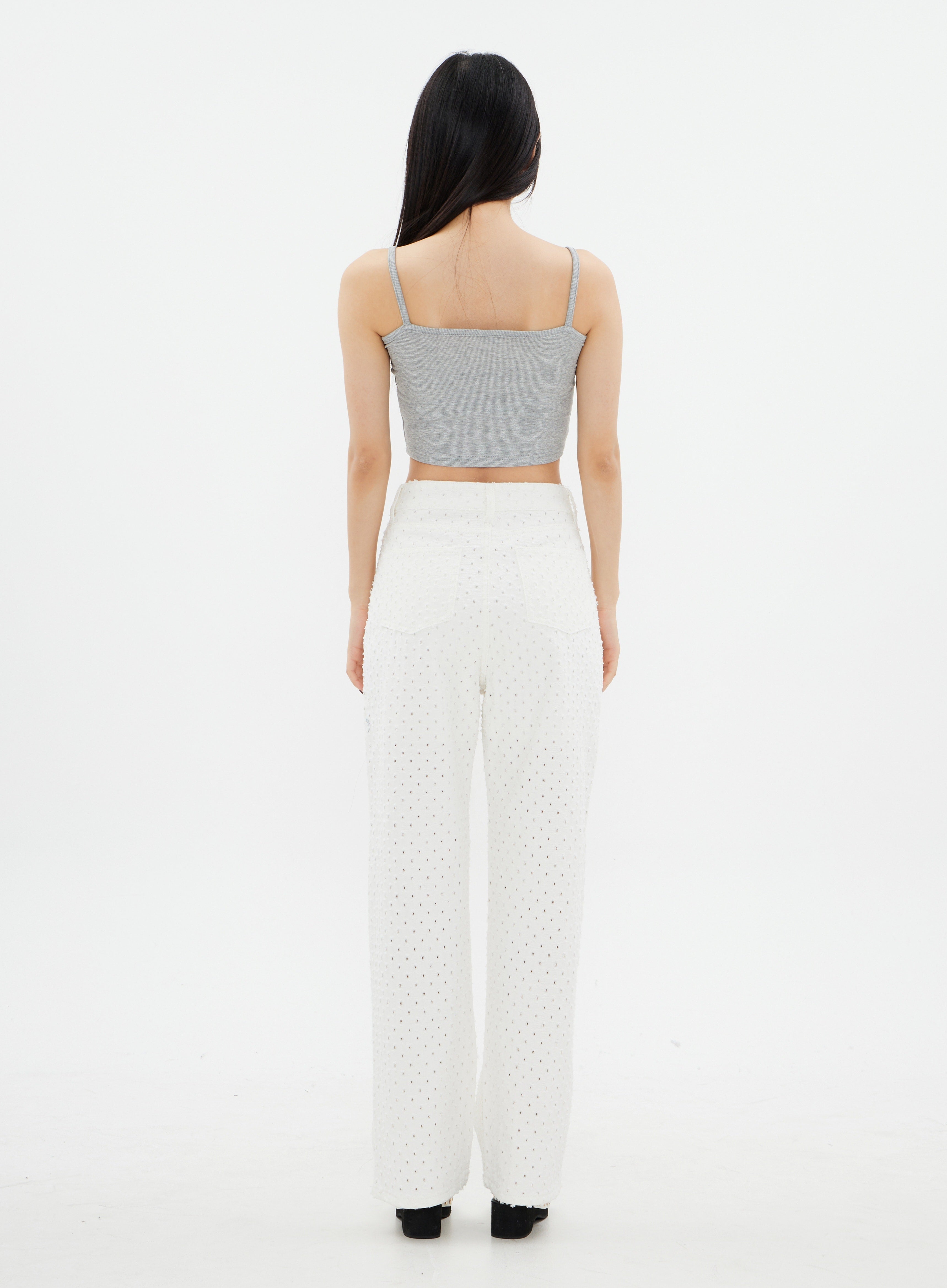 Lewkin Basic Square Neck Sleeveless Top K2302