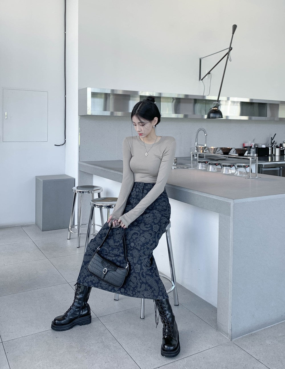 Long Sleeve Crop T-Shirt J5