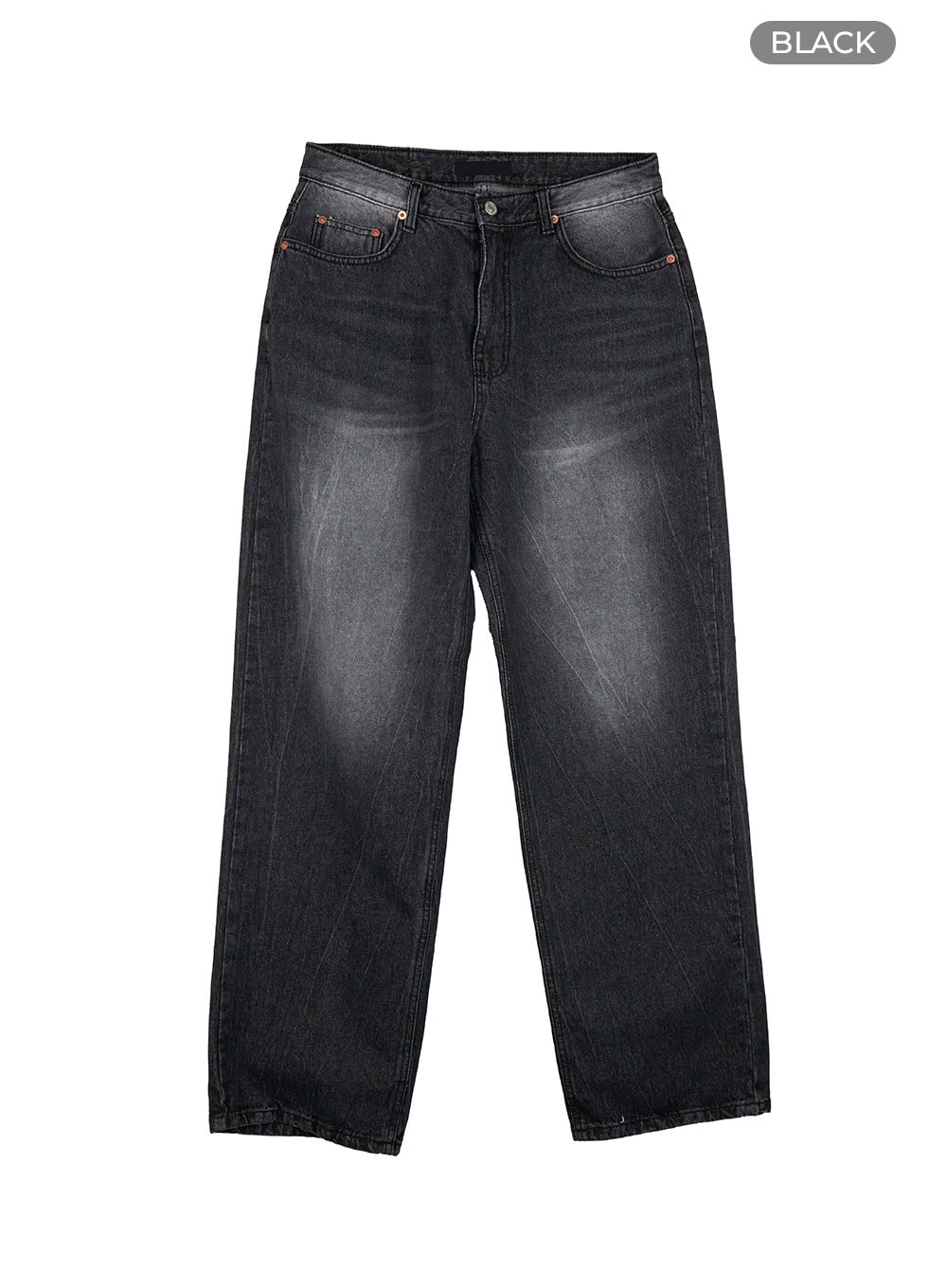 Men's Loose Fit Straight Jeans IU412