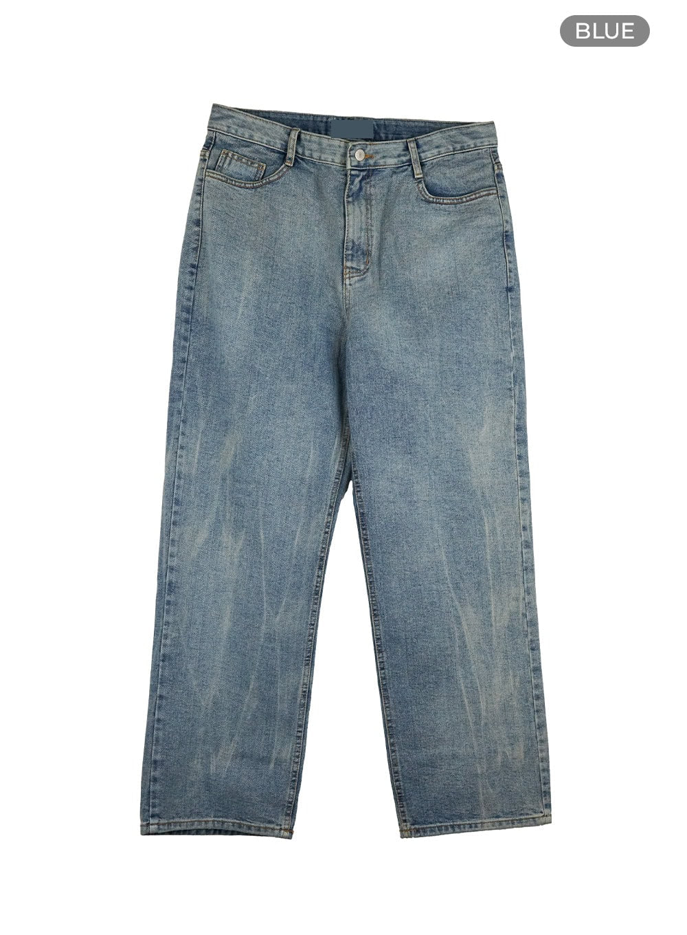 Men's Vintage Loose Fit Straight Jeans IU412