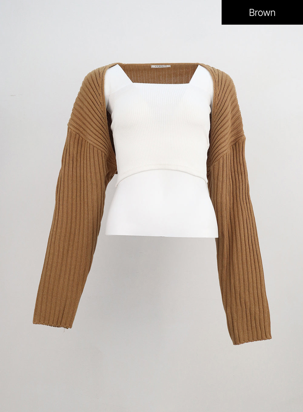 Ribbed Bolero Shrug BA09