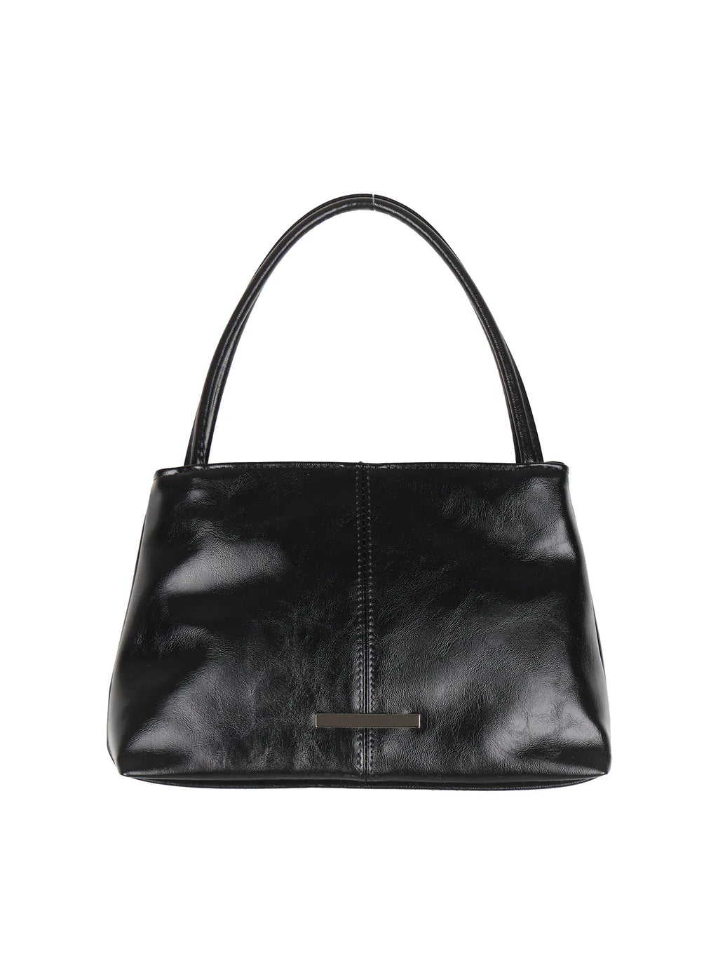 Faux Leather Square Shoulder Bag IU509