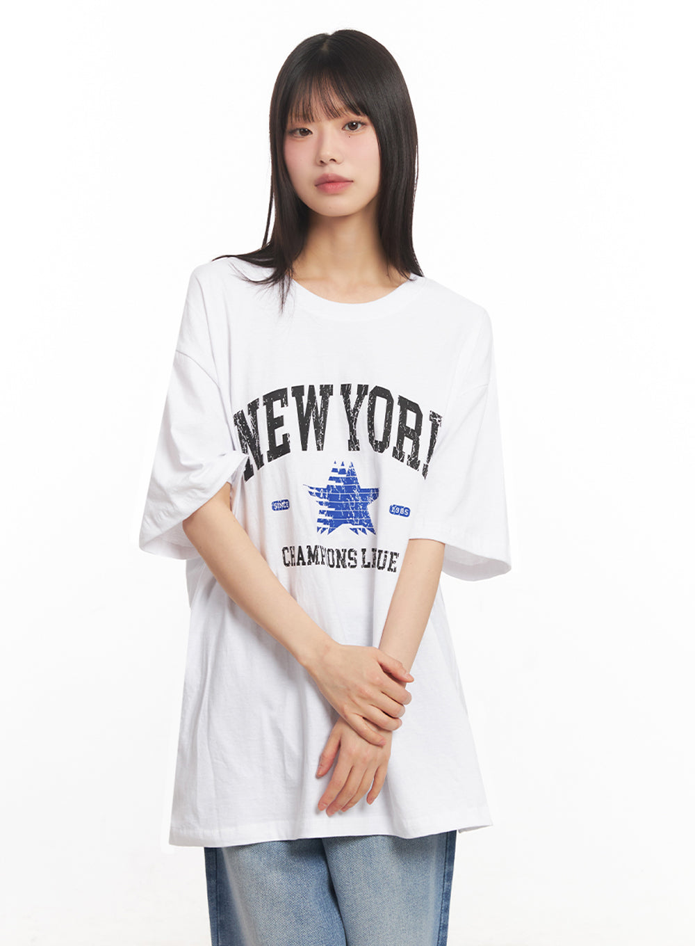 NY Graphic Oversize T-Shirt IY502
