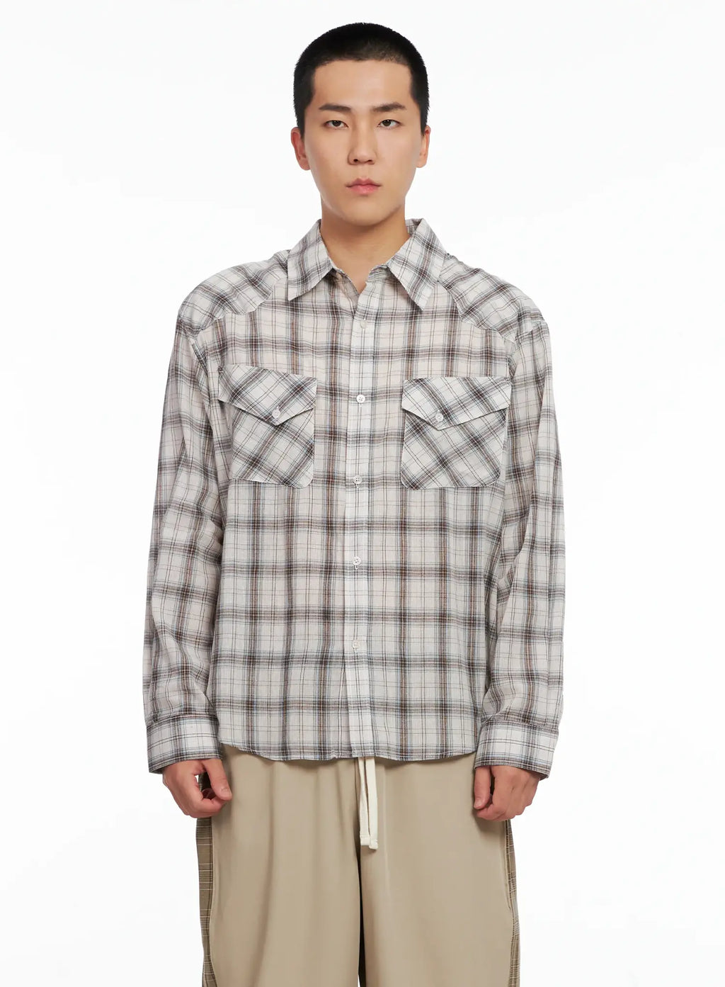 Men's Plaid Shirt IG529