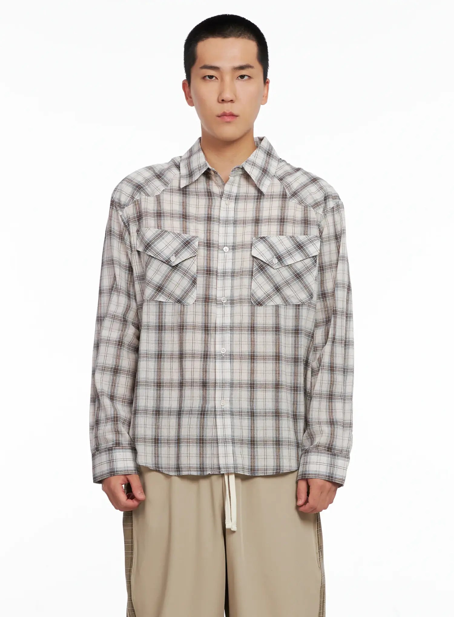Men's Plaid Shirt IG529