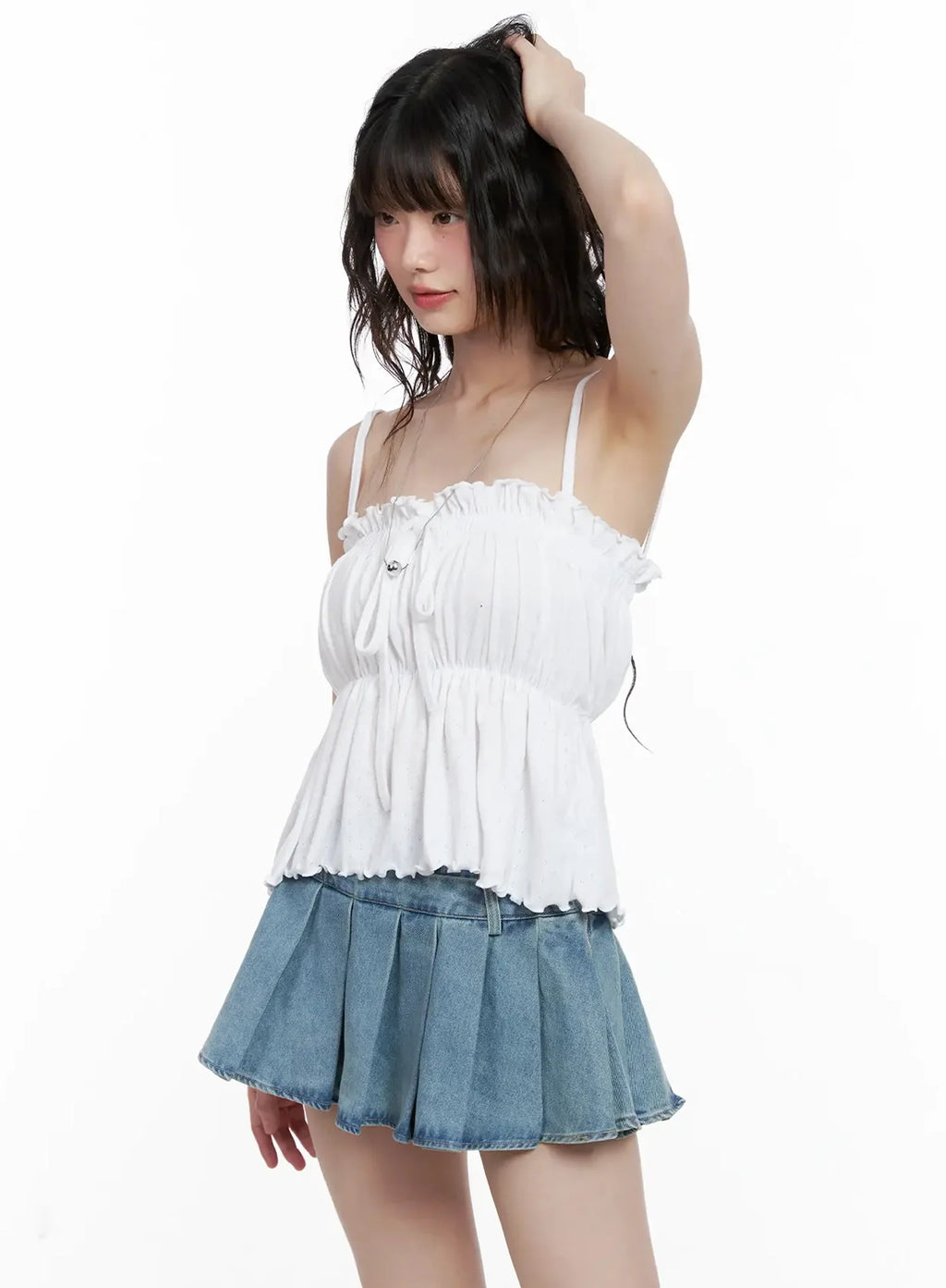 Ruffle Babydoll Top IL531