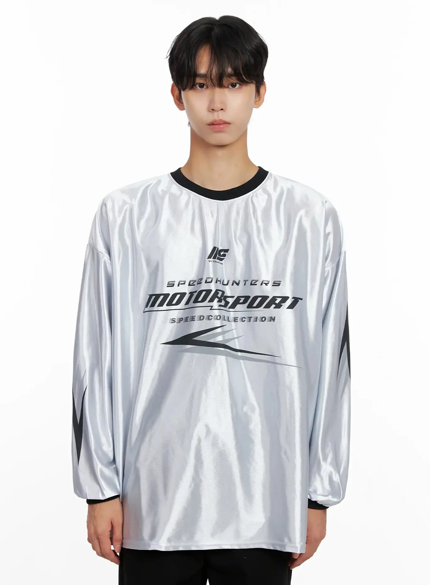 Men's Metallic Sporty Long Sleeve IO517