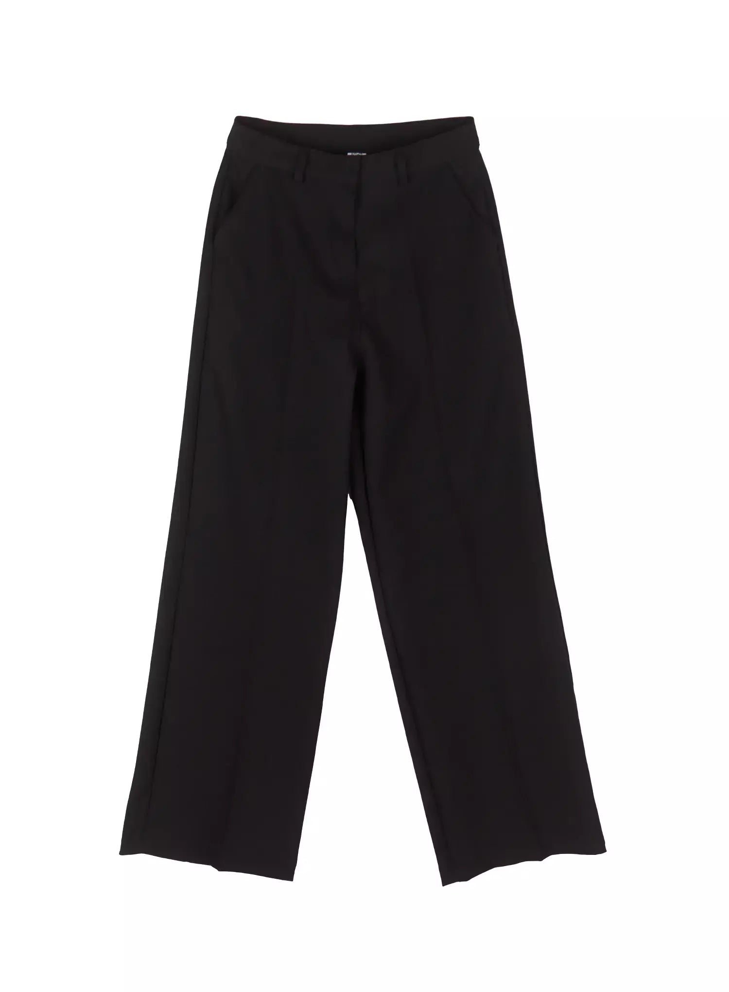 Classic Wide-Fit Slacks (Black) IU512