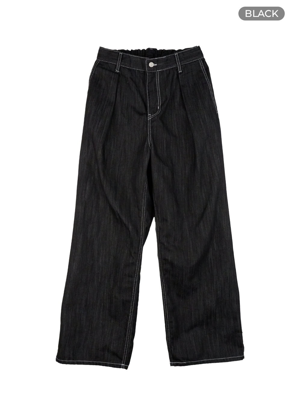 Men's Stitched Pintuck Wide Leg Pants IG409