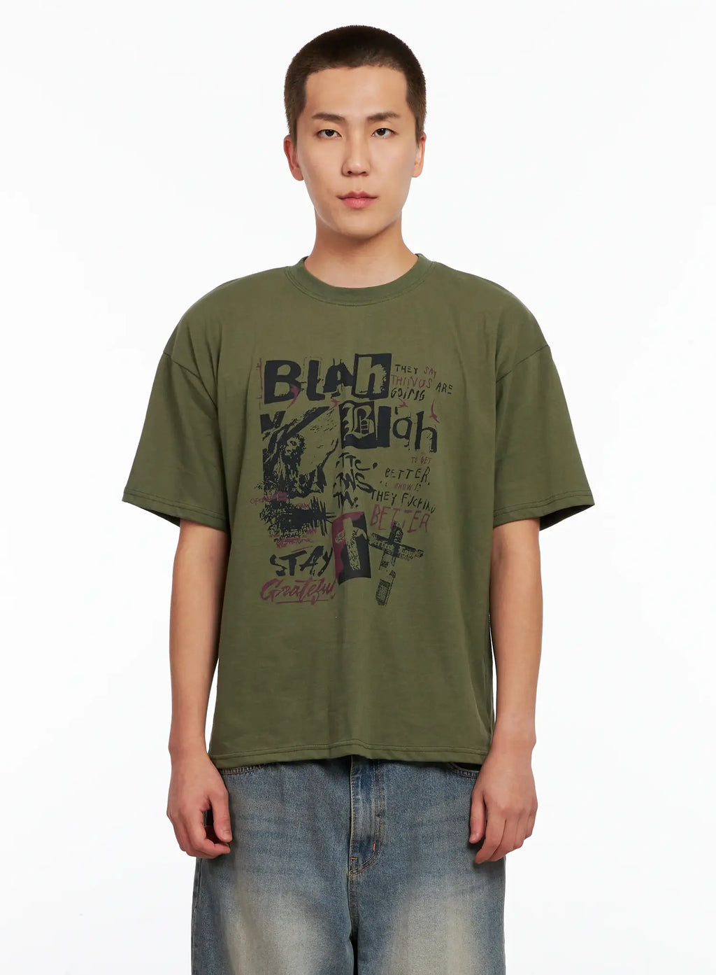 Men's Casual Graphic Tee IG511