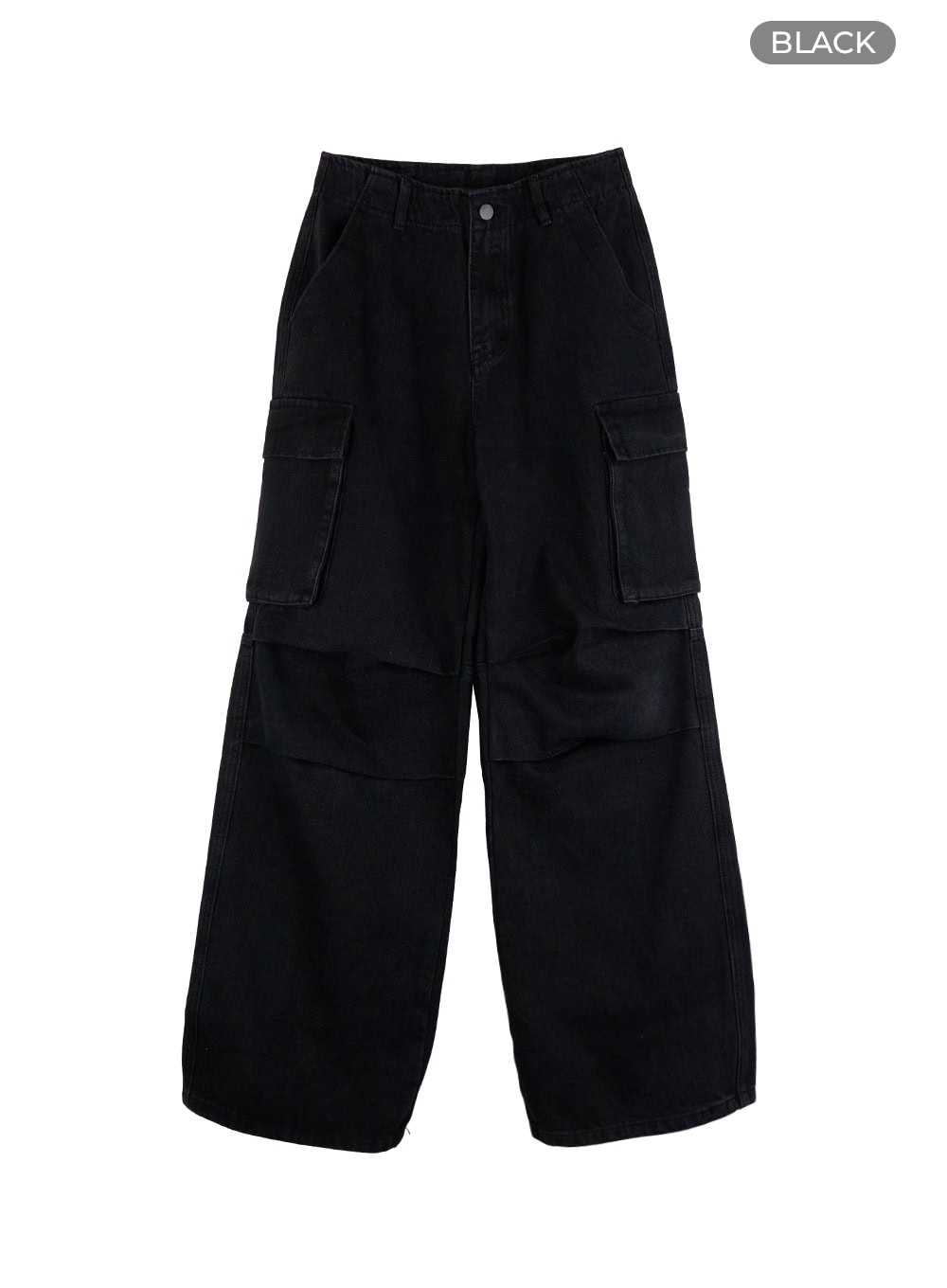 Basic Cargo Wide-Leg Pants IS402
