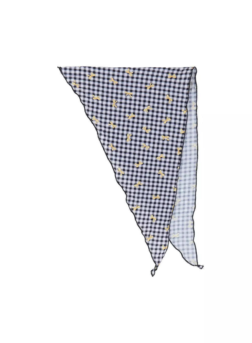 Gingham Ribbon Hair Scarf IL528