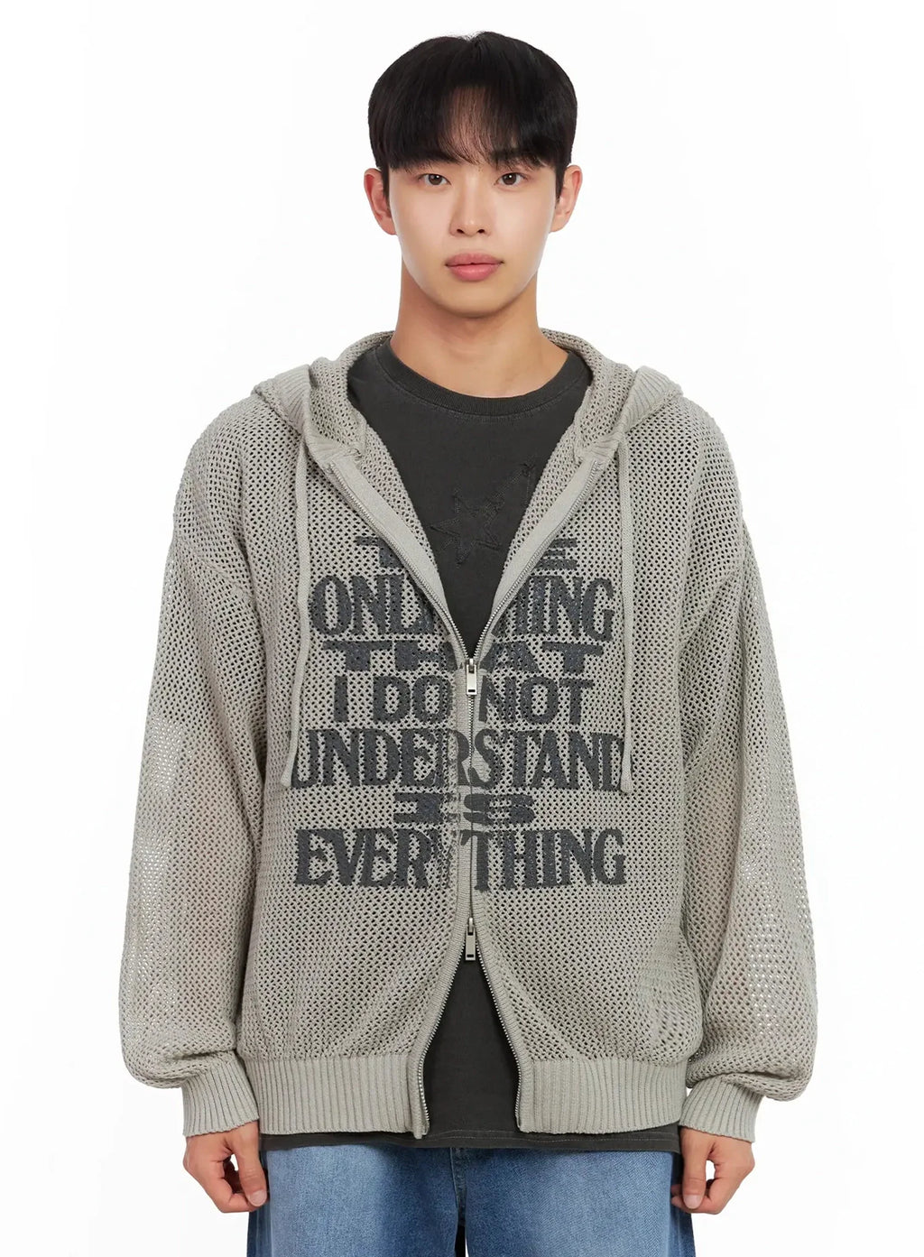 Men's Graphic Zip-Up Hoodie IL516