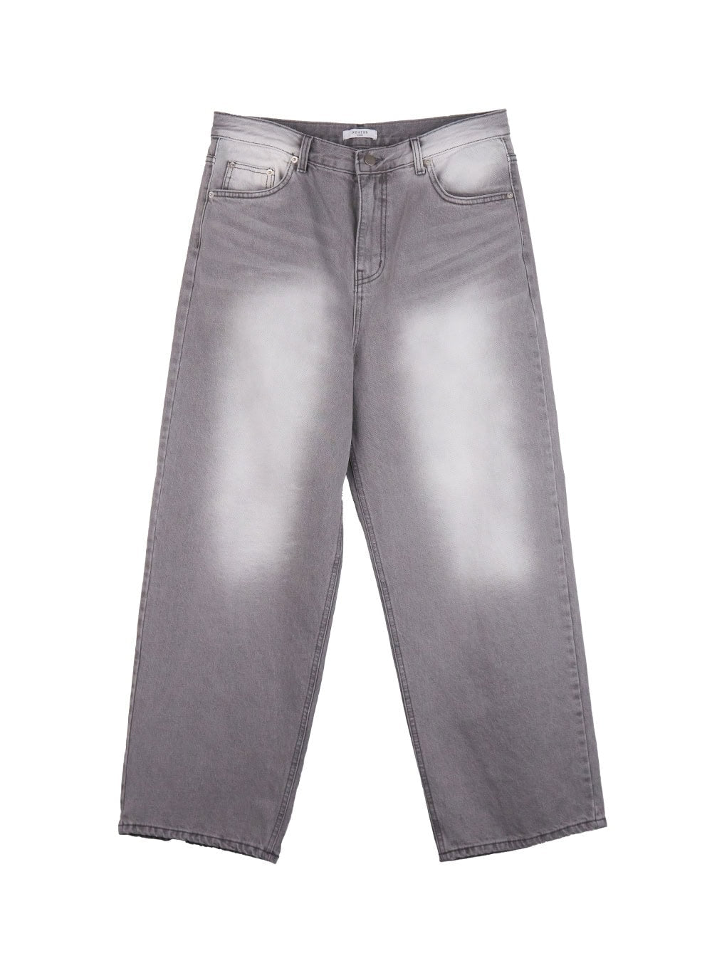 Men's Wide-Fit Washed Denim Jeans ID431