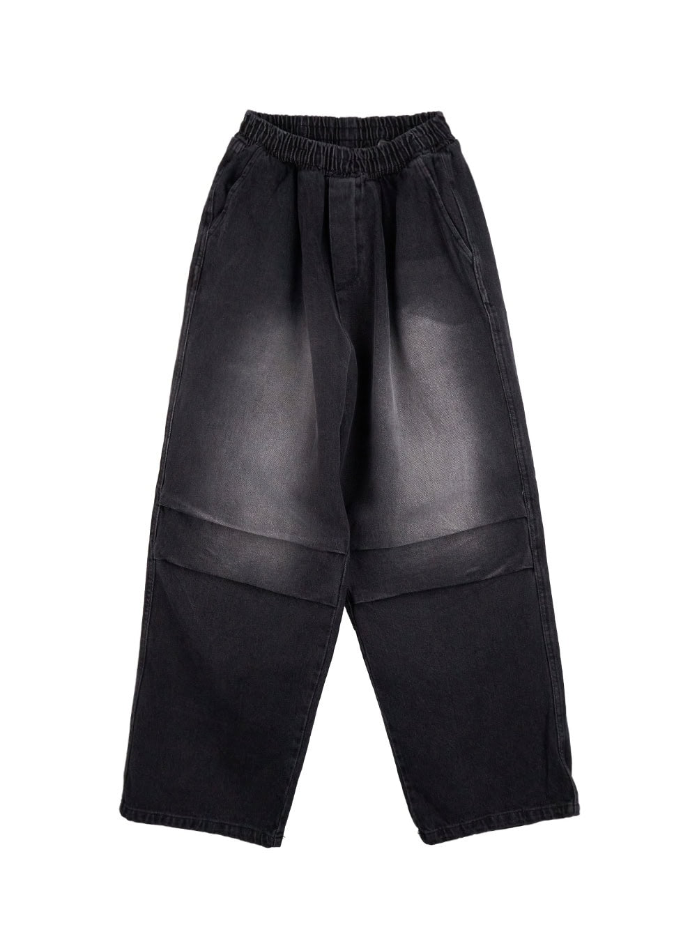 Men's Vintage Pintuck Wide Leg Jeans IN422