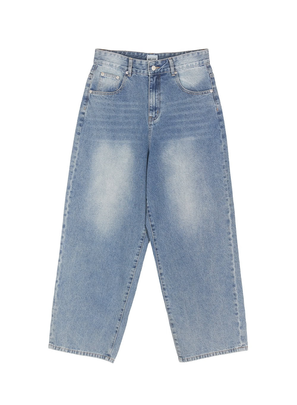 Men's Washed Wide-Fit Jeans IY520