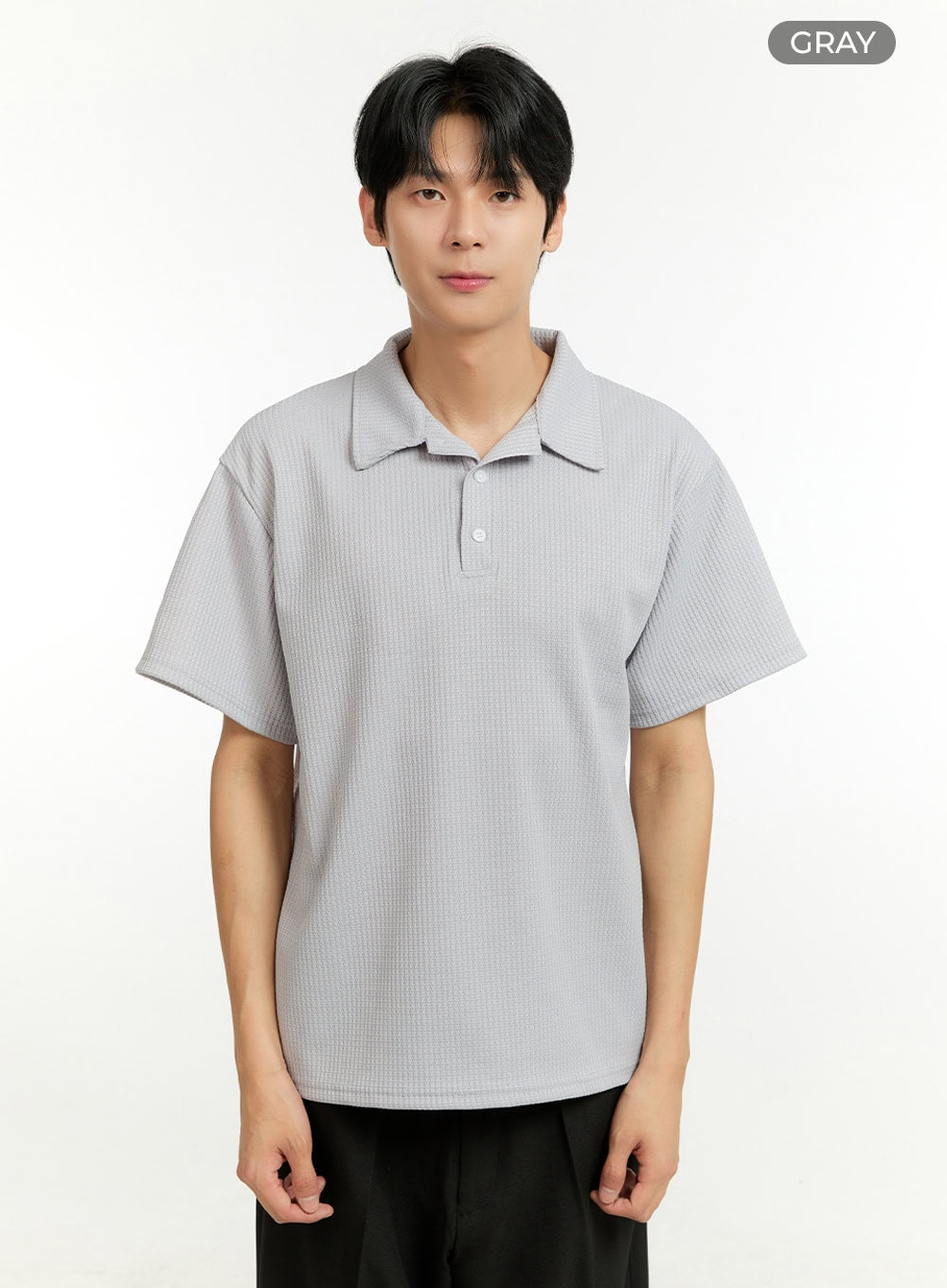 Men's Textured Polo T-Shirt IL412