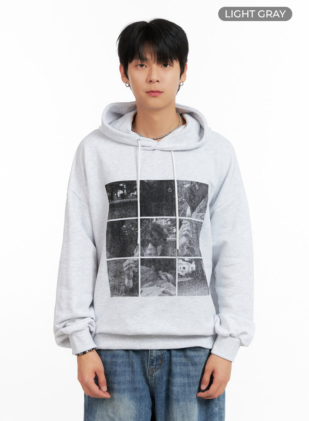 Men's Cotton Graphic Hoodie IG402