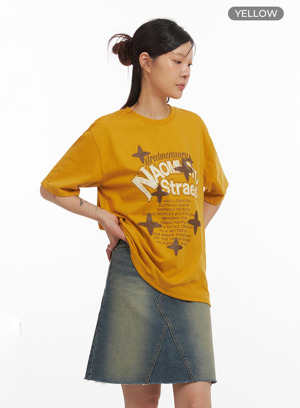 Acubi Oversized Graphic T-Shirt IY410