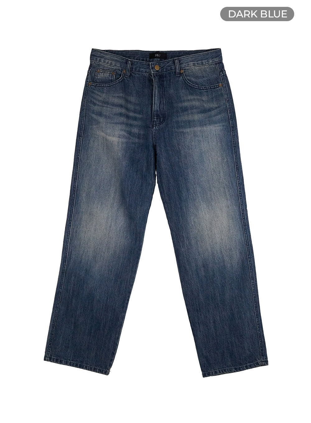 Men's Denim Blue Wide Fit Jeans IO402
