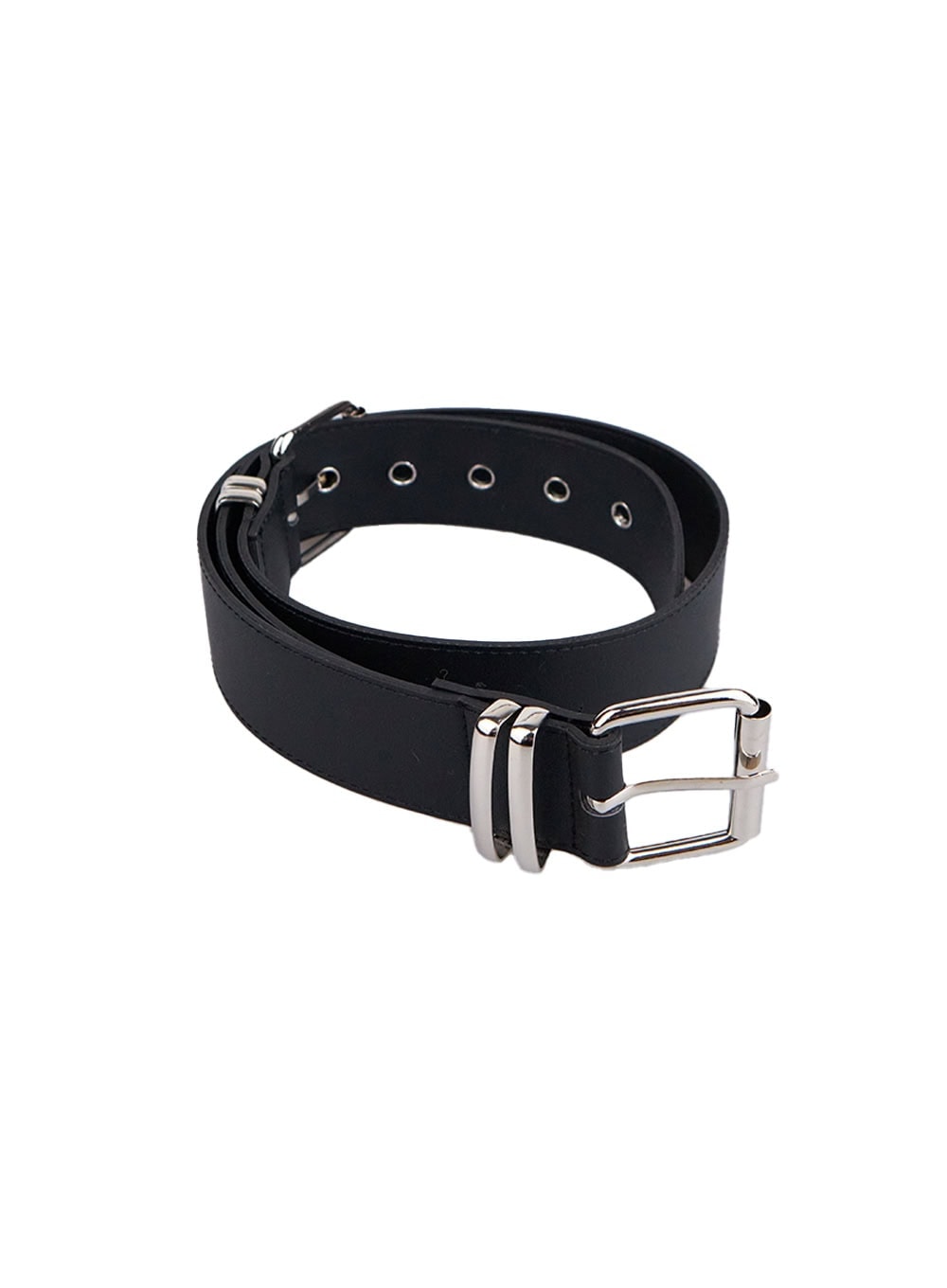 Faux Leather Eyelet Belt IN427