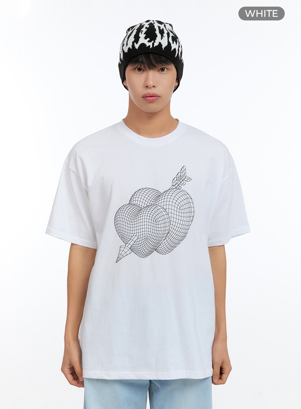 Men's Cotton Graphic Round-Neck T-Shirt IG416