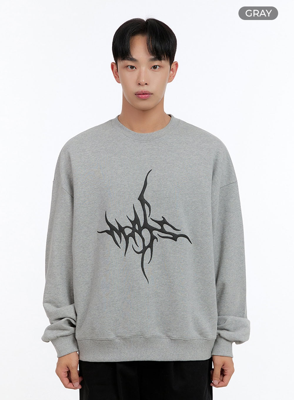 Men's Oversize Graphic Sweatshirt IS412