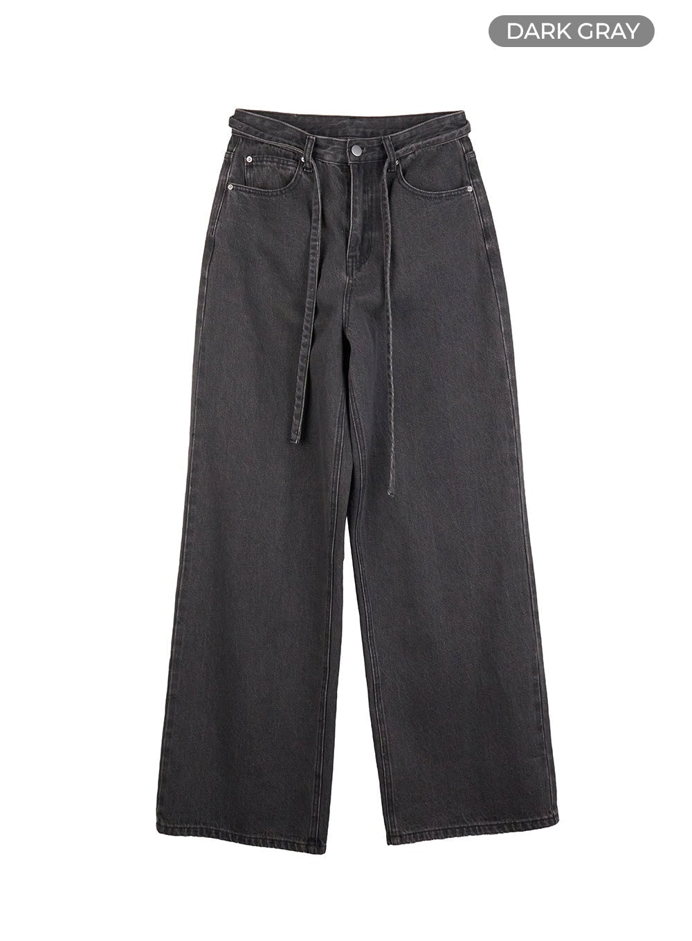 Emery Cotton Strap Baggy Jeans IO409